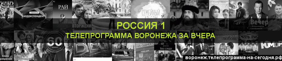 Телепрограмма за вчера канала Россия 1, Воронеж