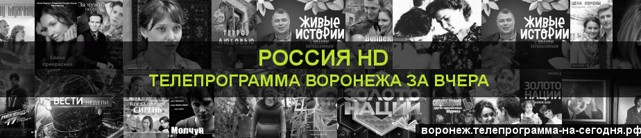 Телепрограмма за вчера канала Россия 1 HD, Воронеж