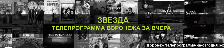 Телепрограмма за вчера канала Звезда, Воронеж